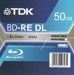 TDK  BD-RE DL 50GB Printable 1psc - Picture 1 of 5