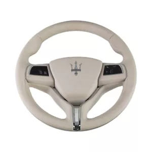 Genuine Maserati Volante Sabbia-Erable Steering Wheel OEM 670044610 - Picture 1 of 3