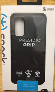 Speck - Presidio Grip Case for Samsung Galaxy S20 5G - Black/Black - Picture 1 of 3