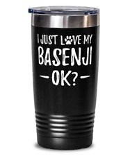 Basenji Dog Lover 20oz Tumbler Travel Mug Funny Dog Mom Gift Idea