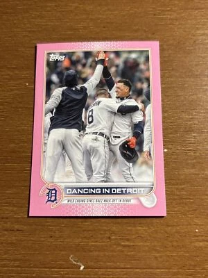 2022 Topps Update Series - #US238 Detroit Tigers Mini Mothers Day Pink #/25 - Image 1 of 2