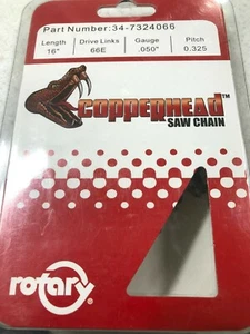 Copperhead Full Chisel Chainsaw Chain Fits 16" Bar .325 Std .050 66 DL TroyBilt - Picture 1 of 4