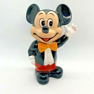 Vintage  Mickey Mouse Bank Walt Disney Figurine 1970s Collectible Disneyana Bank - Picture 1 of 10