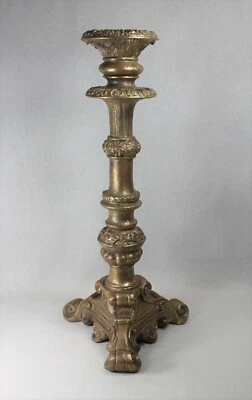 Classy Large Candle Holder Gold Baroque for Pillar Candles 57cm New - Image 1 of 4