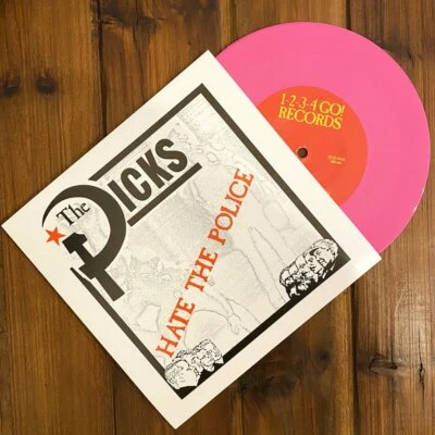 The Dicks Hate The Police 7" Pink Vinyl KBD Big Boys The FIX Meatmen Punk Necros - Imagem 1 de 2