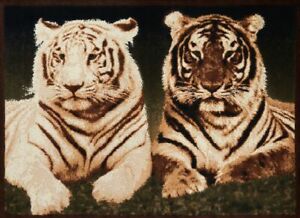 Sale DOUBLE TIGER 5X8 AREA RUG FOR THE HOME NEW~