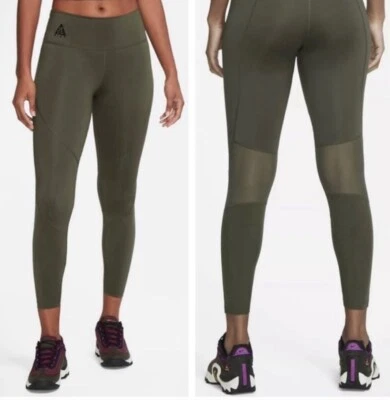 Nike ACG Todo Estado Equipamiento Leggings Bolsillo con Cremallera Para Mujer Talla Pequeña Verde Foto 1 de 4