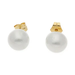 Pendientes Perlas Australianas Naturales Oro 18 kt Complementos de Mujer - Imagen 1 de 4