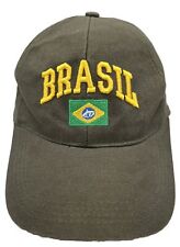 PIERIM Brazil Brasil Baseball Hat Cap Adjustable Green Embroidered Flag