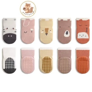 5 Paar Rutschfeste Socken für Baby Anti Rutsch Sportsocken Stoppersocken - Bild 1 von 7