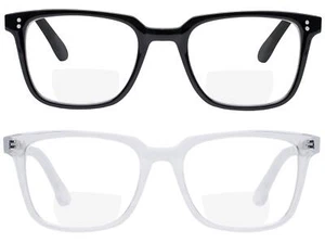 Yogo Vision 2 Pack Bifocal Reading Glasses Readers for Men Women Anti Glare - Picture 1 of 6