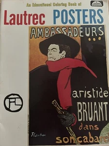 Lautrec. An Educational Coloring Book Of Posters - Picture 1 of 2