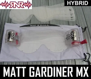 RNR HYBRID MOTOCROSS GOGGLES TVS SYSTEM enduro mx RIP N ROLL RNR Enduro clear - Picture 1 of 1
