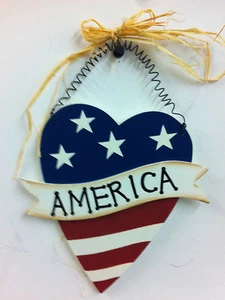 Americana / America Wand-/Türschild aus Holz - Neu - Bild 1 von 1
