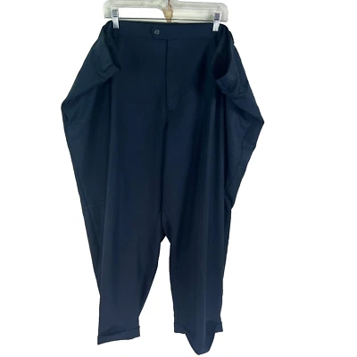 Брюки каки George прямые эластичные с манжетами мужские размер 54 X30 синие - Изображение 1 из 4