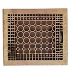 Antique Cast Iron Heating Grate Cover Vent Register Honeycomb 12" X 14"