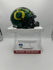 Bo Nix Autographed Signed Oregon ducks Speed Mini Helmet COA Hologram - Picture 1 of 1