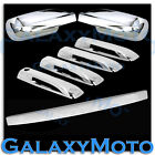 Triple Chrome Mirror+4 Door Handle+Tailgate Cover for 05-10 JEEP GRAND CHEROKEE 