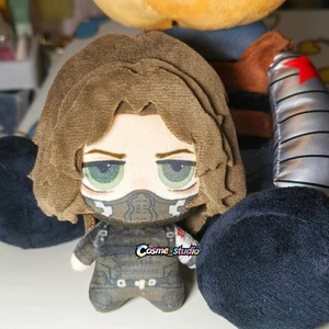10cm The Winter Soldier Bucky Barnes Plush Keychain Captain America Mini Doll - Picture 1 of 3