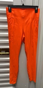 Nike 7/8 Running Tights City Ready Tight Fit Electro Orange Sports CU5102-837 S - Picture 1 of 5