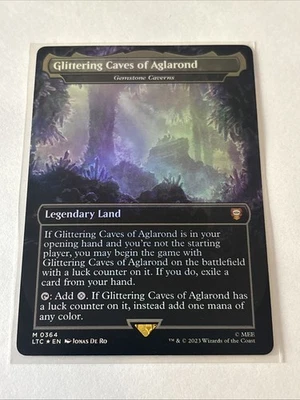 MTG Glittering Caves of Aglarond - Gemstone Caverns - Foil - Borderless, NM-Mint - Image 1 of 2