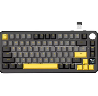 Attack Shark X85PRO Tri Mode Mechanische Tastatur RGB TFT Hot Swap Schwarz - Bild 1 von 4