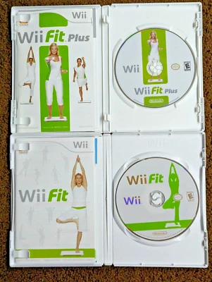 Wii Fit + Wii Fit Plus Nintendo Wii Both Games Complete tested Wii Bundle - Image 1 of 3