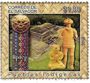 #6541 EL SALVADOR 2019 UPAEP AMERICA NATIVES HANDCRAFTS YV 1951 MNH - Picture 1 of 2