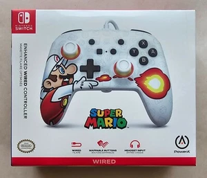 Super Mario Fireball (Nintendo Switch) Power A Enhanced Wired Controller, Neu - Bild 1 von 6