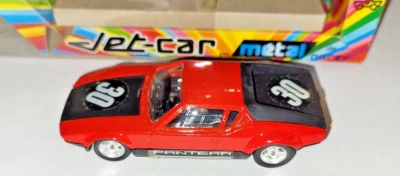 1:43 NOREV Jet-car N. 829/P ,modellino auto vintage PANTERA GT 4 DE TOMASO ROSSA - Immagine 1 di 4