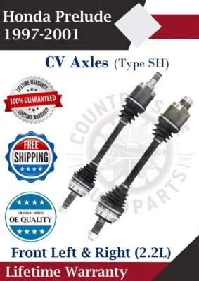 Nuevos ejes CV delanteros OE para Honda Prelude 1997-2001 2,2 L garantía de por vida Foto 1 de 4