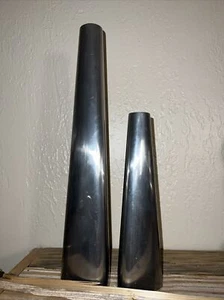 IKEA Stainless Candlestick Candleholders Candle PAIR OF TWO (2) - Picture 1 of 10
