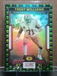 2023 SCORE Trent Williams Extraterrestrial Alien Emoji Case Hit SSP 👽 👽 👽 👽 - Picture 1 of 2