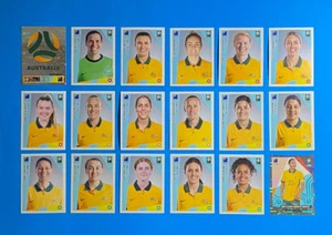Panini Copa Mundial Femenina 2023 AU-NZ Equipo AUSTRALIA Completo 18 Pegatinas - Imagen 1 de 1