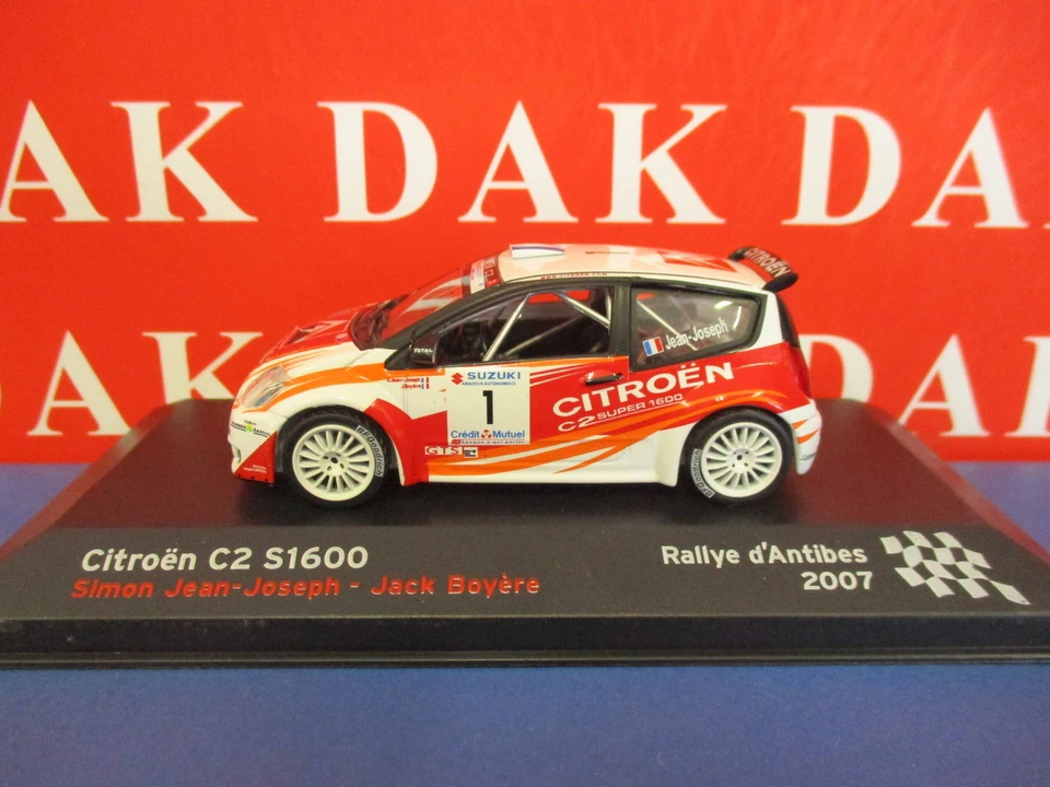Die cast 1/43 Modellino Auto Citroen C2 S1600 Rally Antibes 2007 - Immagine 1 di 4