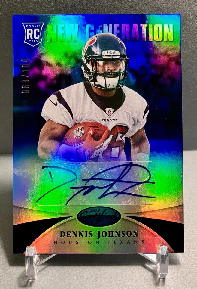 2013 DENNIS JOHNSON Certified New Generation RC 063/100 Autograph Card# 257 - Image 1 of 4