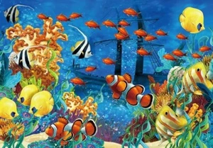 3D Carte Postale Seaworld Animal Motif Wiggle Hologramme Carte Souvenir - Picture 1 of 1
