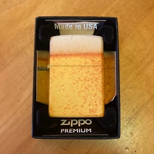 Zippo 03035 ZUG Glas BIER Bubbles Suds Schaum 540 Feuerzeug + FEUERSTEINPACK - Bild 1 von 7