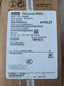 Lenovo M625 10TL0030RU Mini Desktop AMD A4-9120c 1.6GHz 8GB DDR4 128GB SSD NO OS - Picture 1 of 3