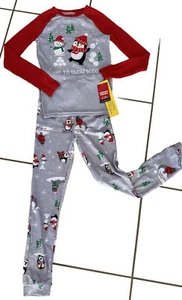 Boy Size 10 Cuddl Duds Christmas Penguin Pajamas. NWT Retailed For $40.00. - Picture 1 of 2