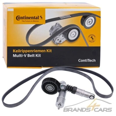 CONTI KEIL-RIPPEN-RIEMEN-SATZ + RIEMEN-SPANNER FÜR VW PASSAT 3B 3BG 1.9 2.0 TDI - Bild 1 von 4