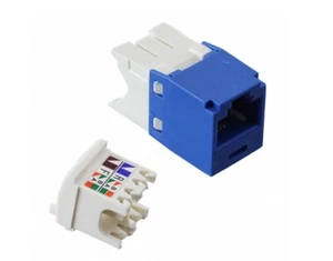 Panduit #CJ688TGBU Blue Cat6 Jacks (Lot of 24) - Picture 1 of 2