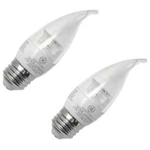 4 Watt LED Chandelier Bulb with Medium Base, Flame Tip, 2700K, Dimmable - Picture 1 of 10