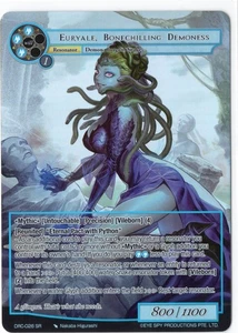 Force of Will Euryale, Bonechilling Demoness Foil Full Art DRC-026 SR Super Rare - Picture 1 of 1