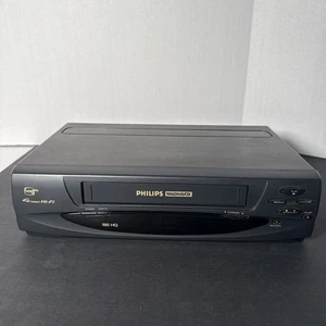 Philips VRX260AT21 VHS Recorder VCR Plus+ 4 Head Player NO Remote TESTED - Picture 1 of 6
