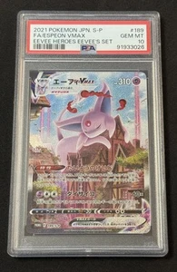 Espeon Vmax 189/S-P PSA 10 Eevee Heroes Promo Japanese Pokemon US Seller - Bild 1 von 2