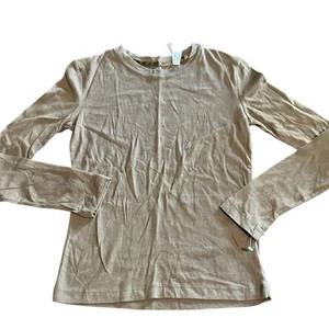 SO Girls S 7-8  Brown Knit Top Long Sleeve Lightweight - Picture 1 of 4