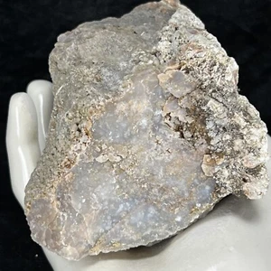 "Geoda microcistalina de cuarzo azul de 3-3/4"" Chert calcedonia de 1,5 lb" - Imagen 1 de 10