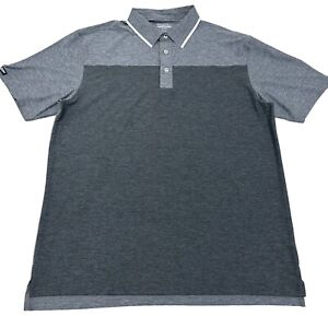 NEW Straight Down Golf Polo Men’s XL Dry Wicking Fabric-2 Tone Grey Logo $110