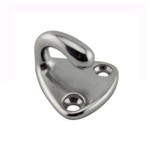5PCS Boat 316 Stainless Steel Fender Hook Fender Coat Cap Pad Eye Hook Hardware - Imagen 1 de 4